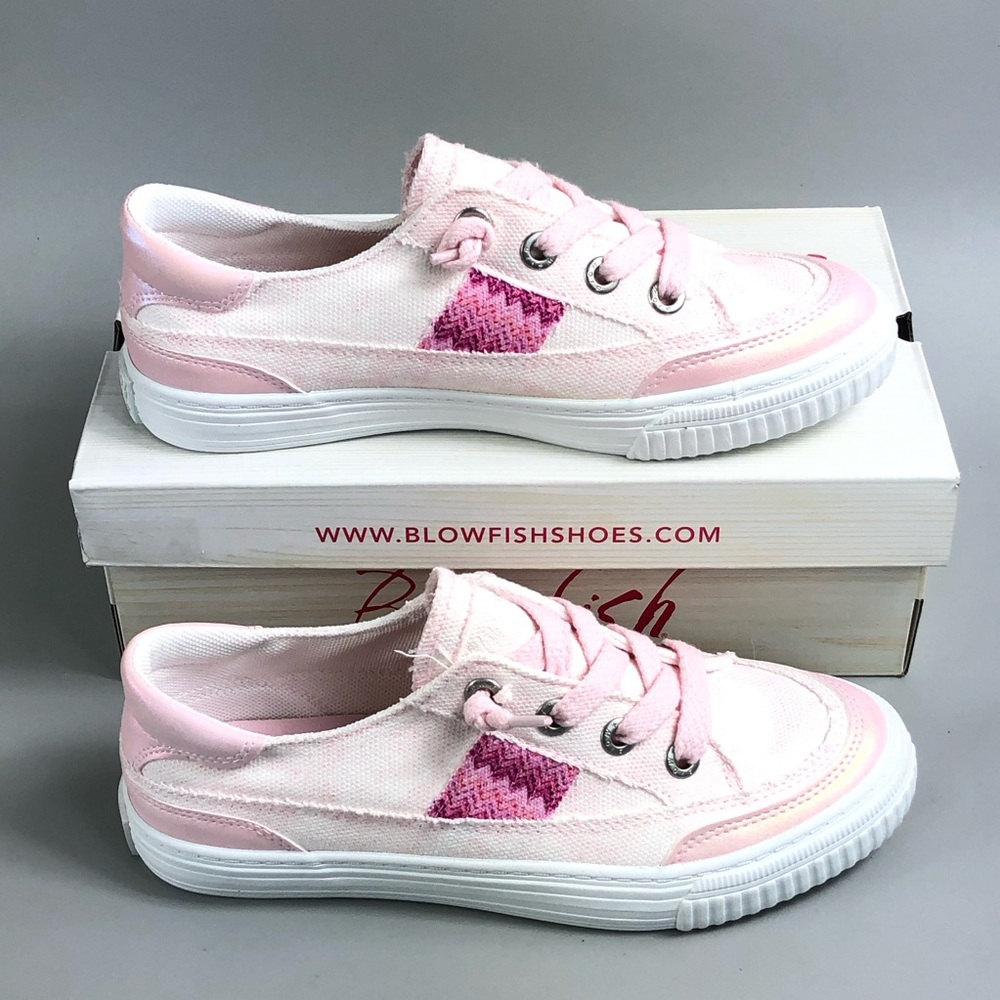 Blowfish Kids' Pink Canvas Slip-On Sneakers Size 5